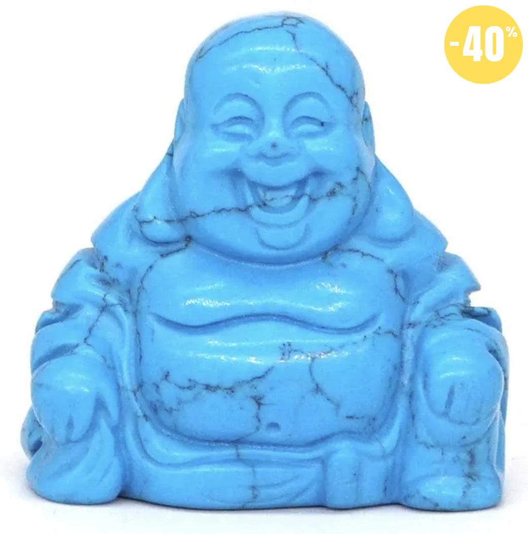 Statuette du Bouddha rieur en pierre