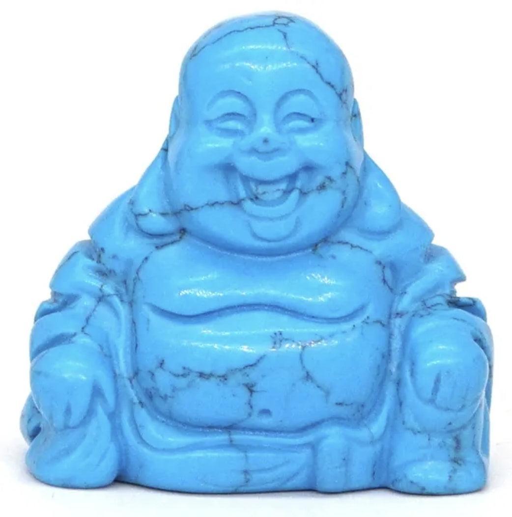 Statuette du Bouddha rieur en pierre