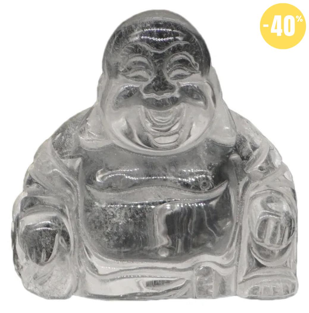 Statuette du Bouddha rieur en pierre