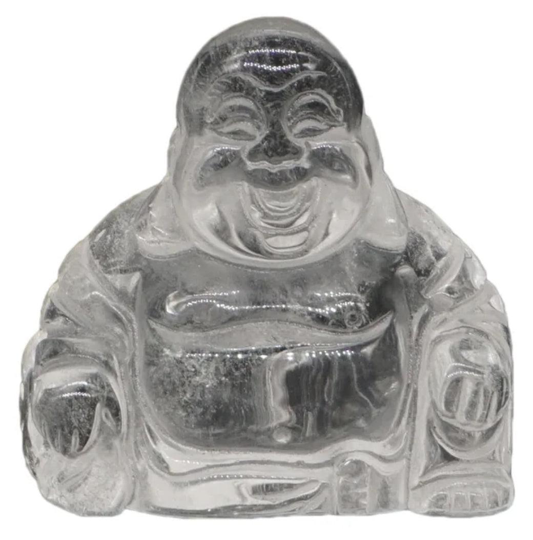 Statuette du Bouddha rieur en pierre