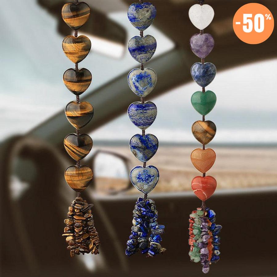 Suspensions 6 cœurs pour voiture ou décoration d’intérieur