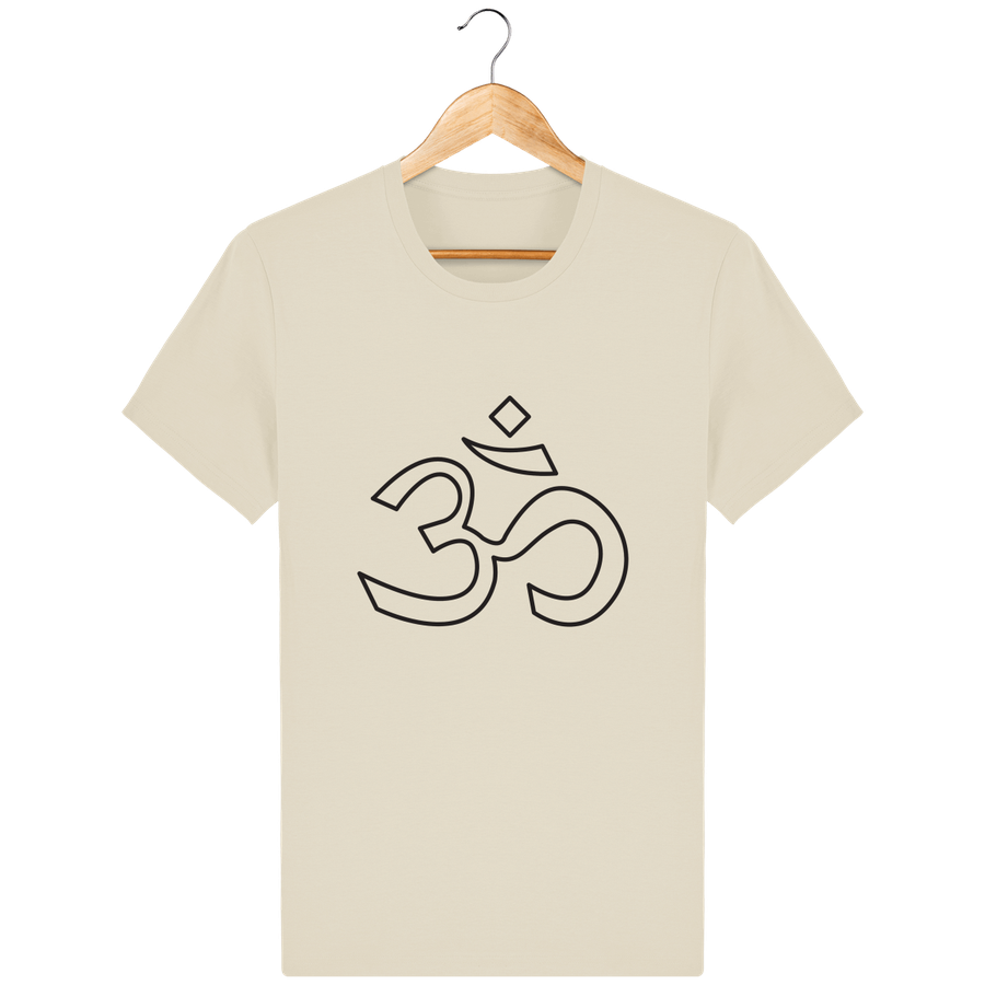 T-shirt en coton bio «Aum 3» pour homme, à col rond