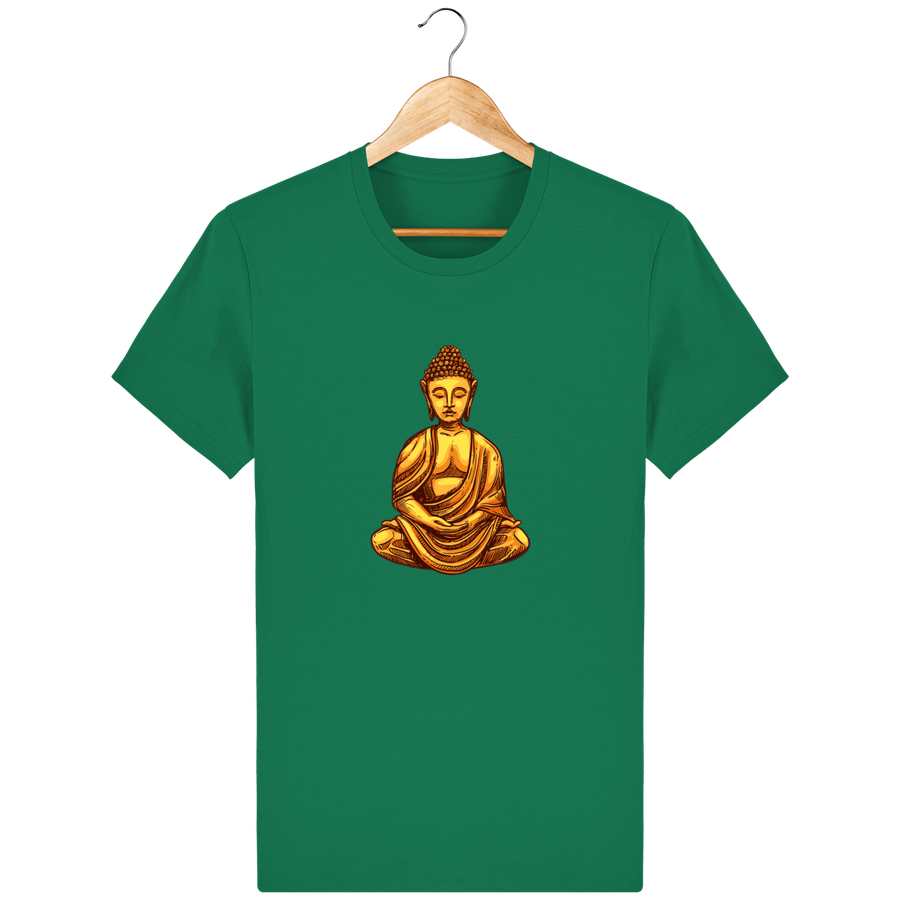T-shirt en coton bio «Bouddha 2» pour homme, à col rond