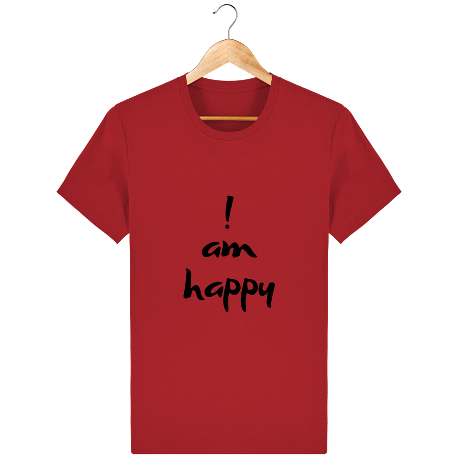 T-shirt en coton bio « I am Happy » pour homme