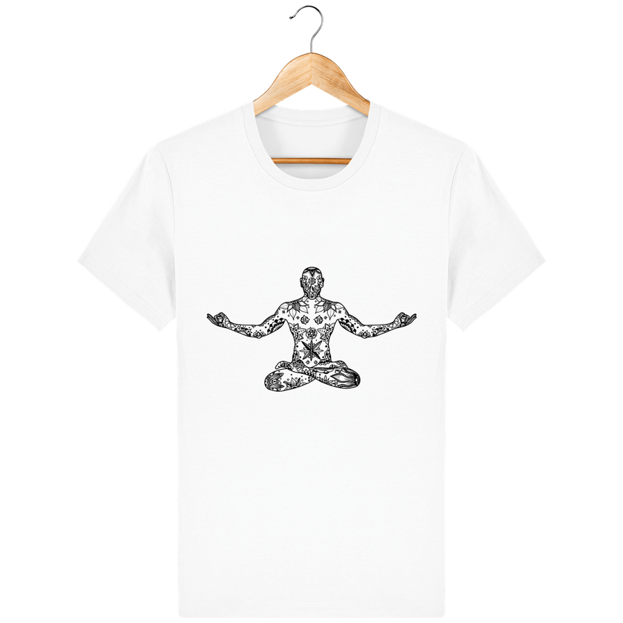 T-shirt en coton bio « Le méditant » pour homme