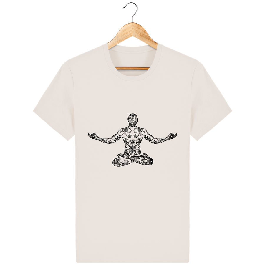 T-shirt en coton bio « Le méditant » pour homme