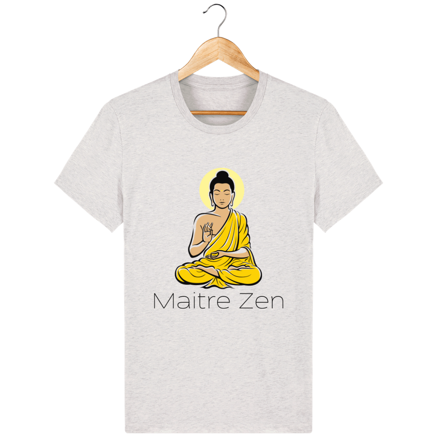 T-shirt en coton bio «Maitre Zen» pour homme, à col rond