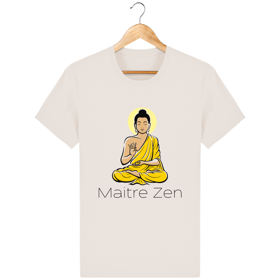 T-shirt en coton bio «Maitre Zen» pour homme, à col rond