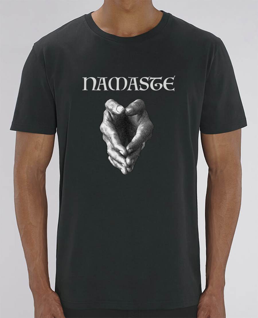 T-shirt en coton bio «Namasté» pour homme - Collection Daography
