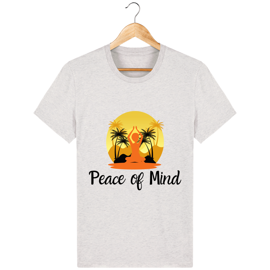 T-shirt en coton bio «Peace of Mind» pour homme, à col rond