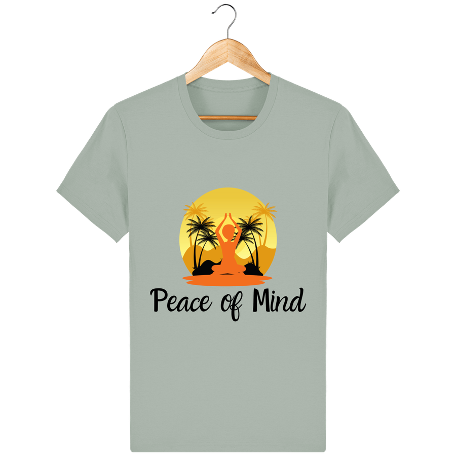 T-shirt en coton bio «Peace of Mind» pour homme, à col rond