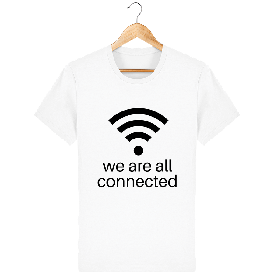 T-shirt en coton bio « We are all connected» pour homme