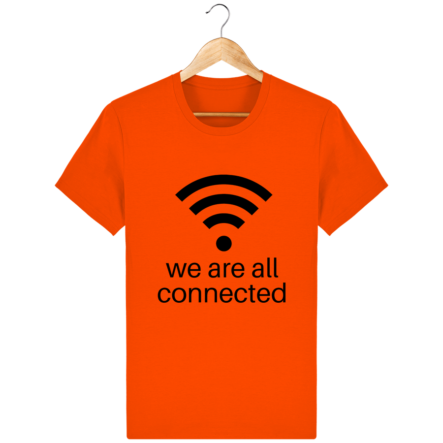 T-shirt en coton bio « We are all connected» pour homme