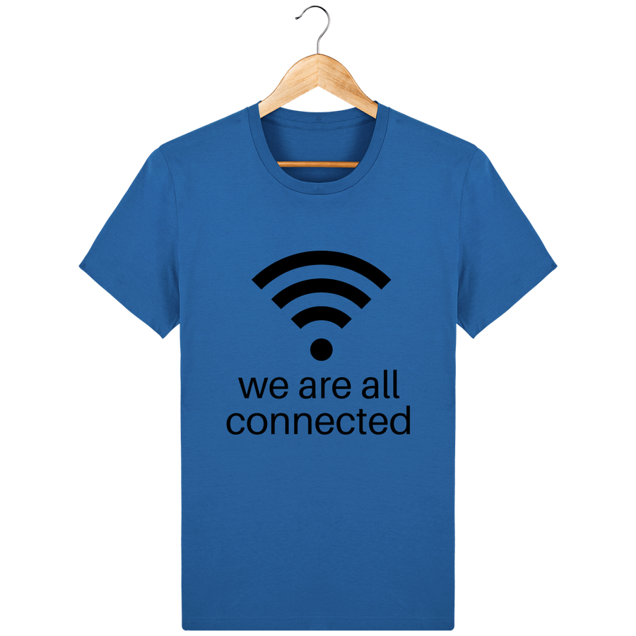 T-shirt en coton bio « We are all connected» pour homme