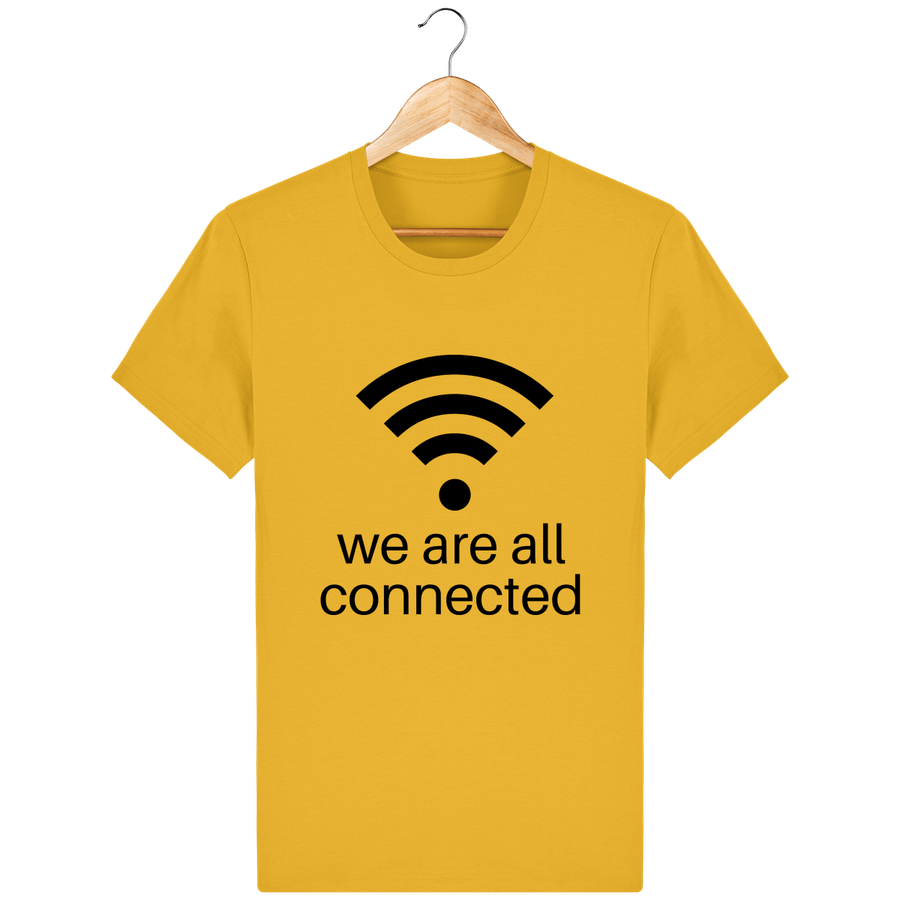 T-shirt en coton bio « We are all connected» pour homme
