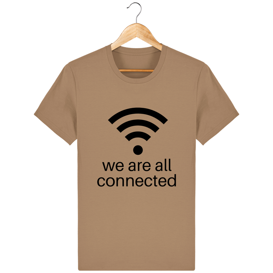 T-shirt en coton bio « We are all connected» pour homme