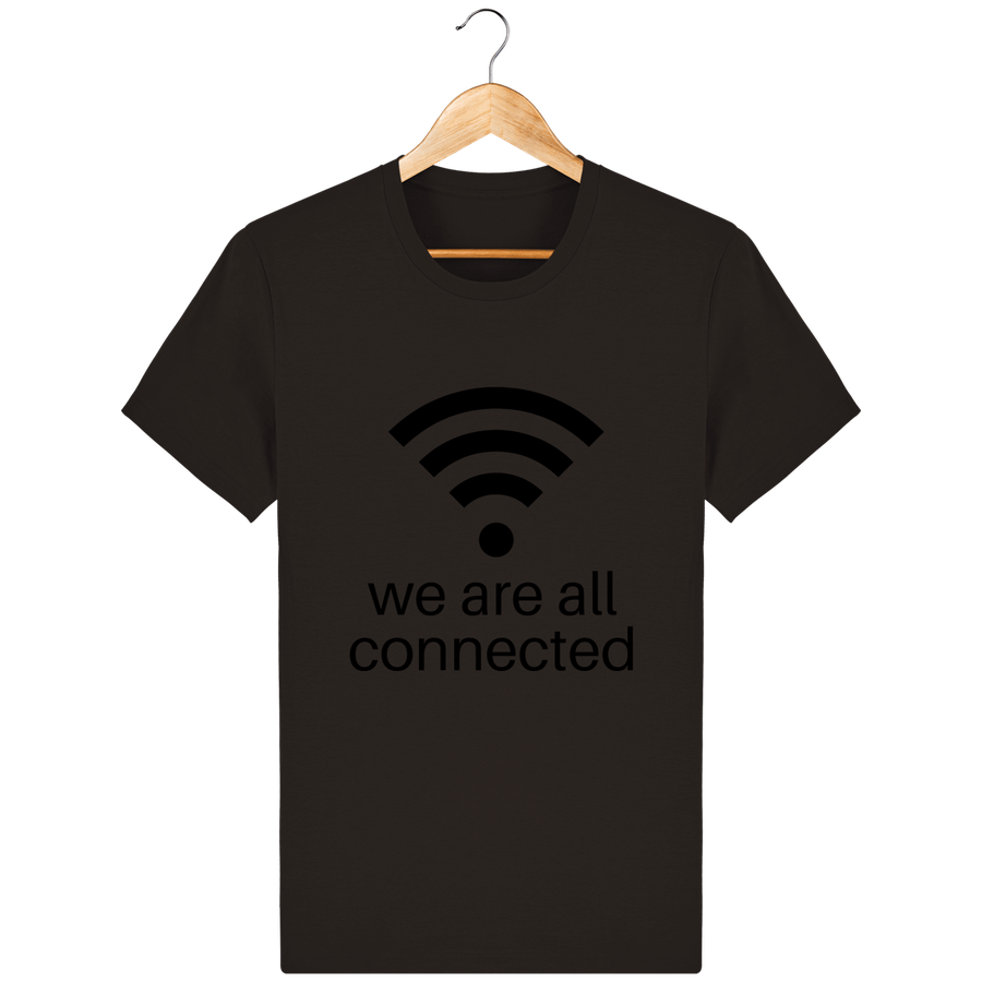 T-shirt en coton bio « We are all connected» pour homme