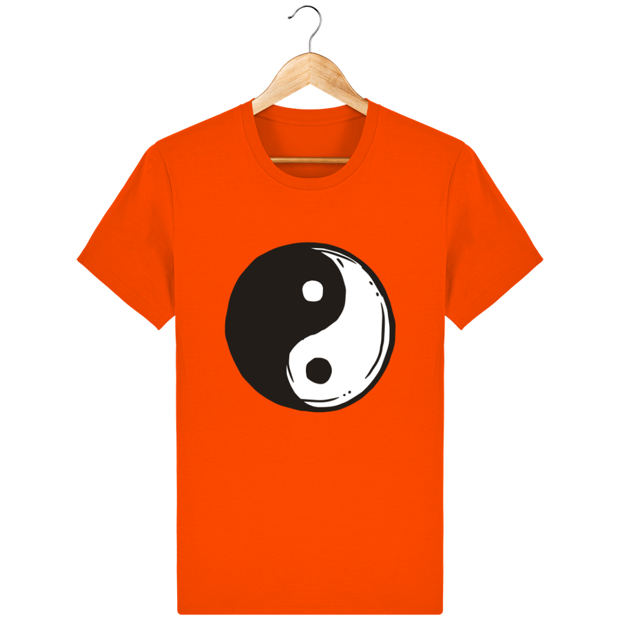 T-shirt en coton bio «Yin Yang 2» pour homme, à col rond