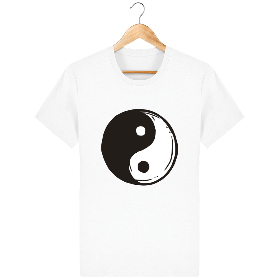 T-shirt en coton bio «Yin Yang 2» pour homme, à col rond