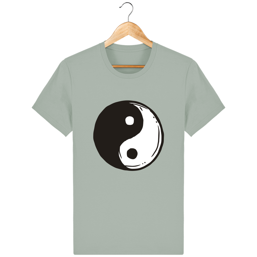 T-shirt en coton bio «Yin Yang 2» pour homme, à col rond