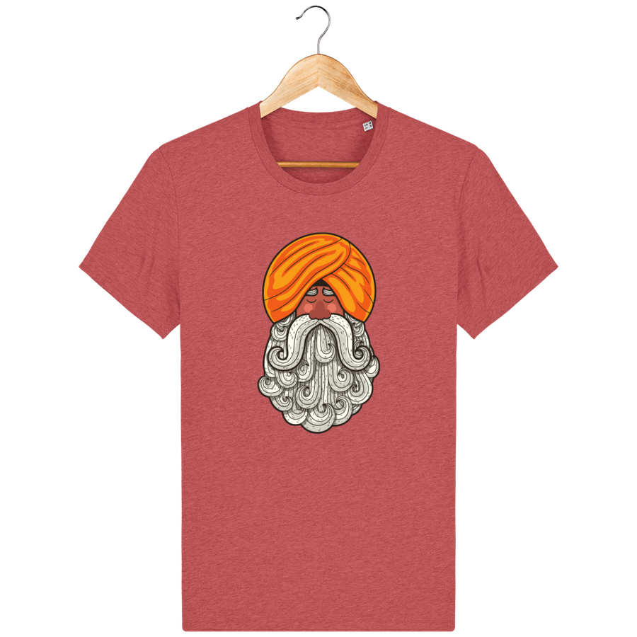 T-shirt en coton bio «Yogi 2» pour homme, à col rond