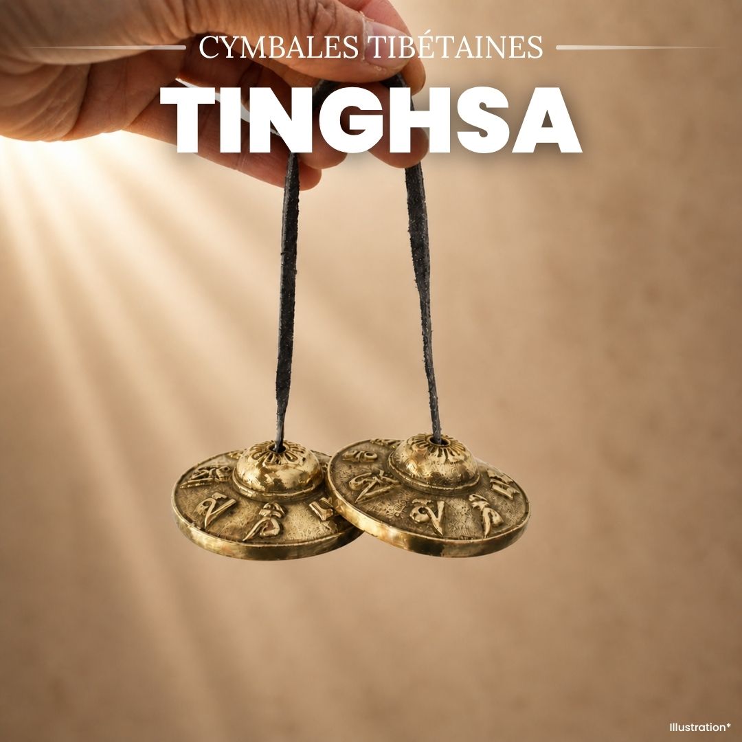 Tingsha (Cymbales) tibétaine de méditation