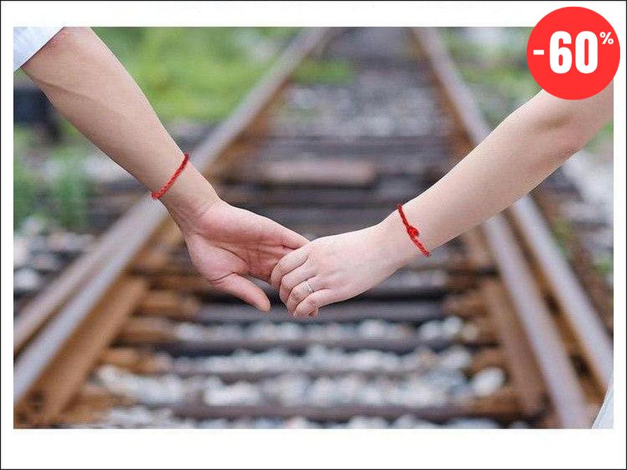 2 bracelets porte-bonheur pour couple