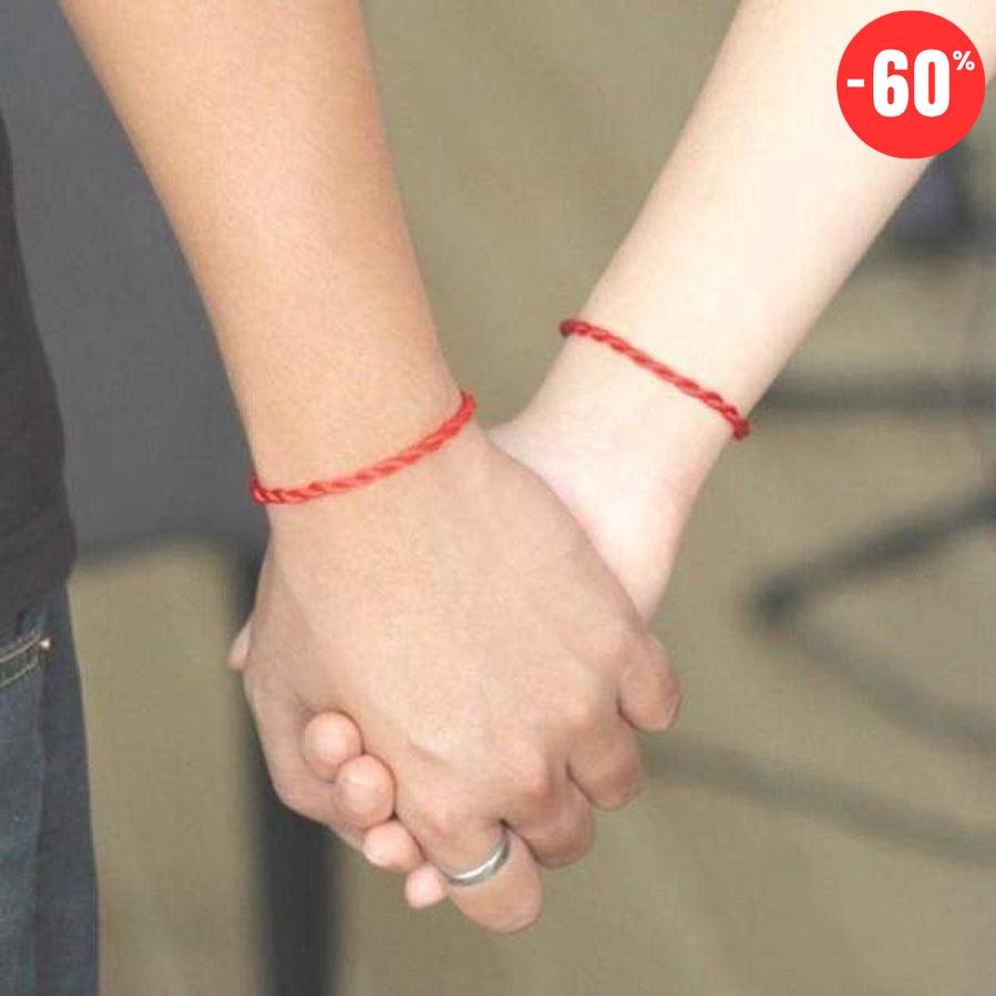 2 bracelets porte-bonheur pour couple