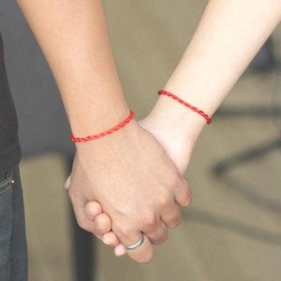 2 bracelets porte-bonheur pour couple