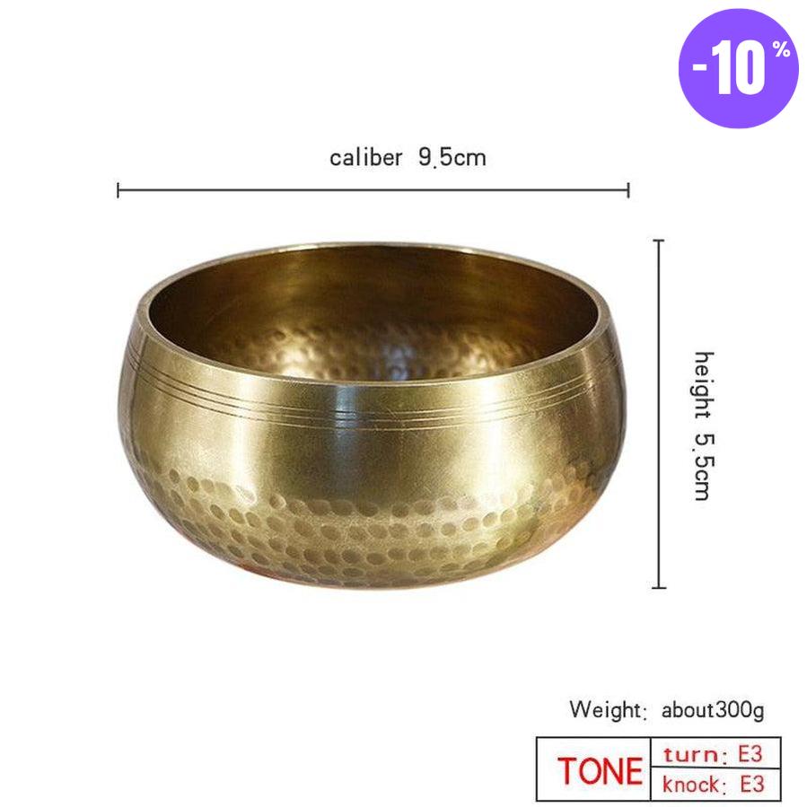Bol chantant en tibétain artisanal en laiton