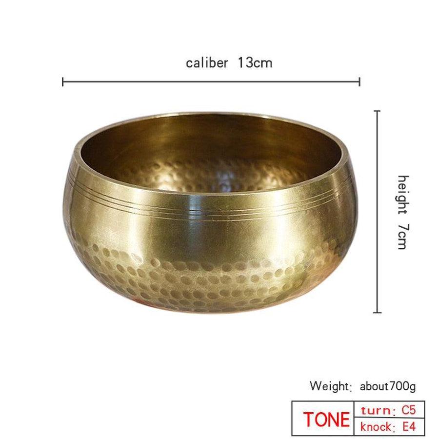 Bol chantant en tibétain artisanal en laiton
