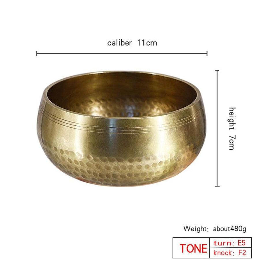 Bol chantant en tibétain artisanal en laiton