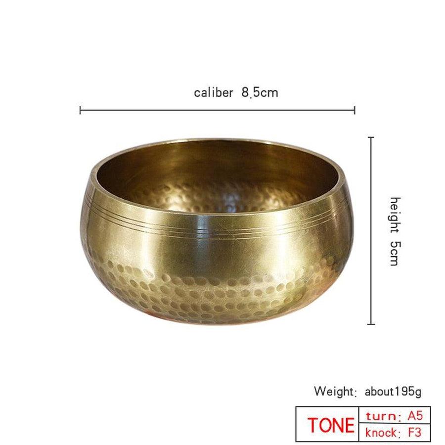 Bol chantant en tibétain artisanal en laiton