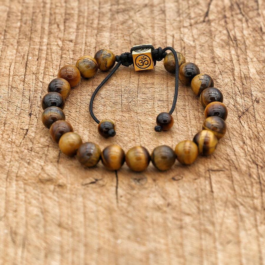 Bracelet Shamballa en oeil de Tigre