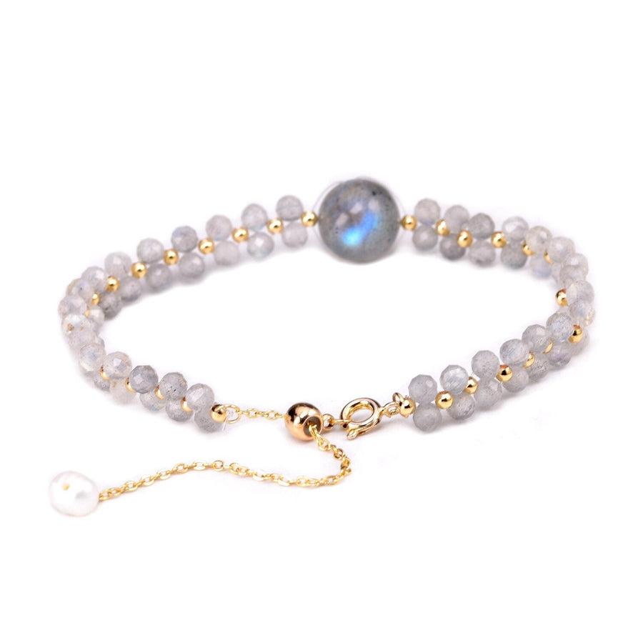Bracelet en Labradorite à facettes