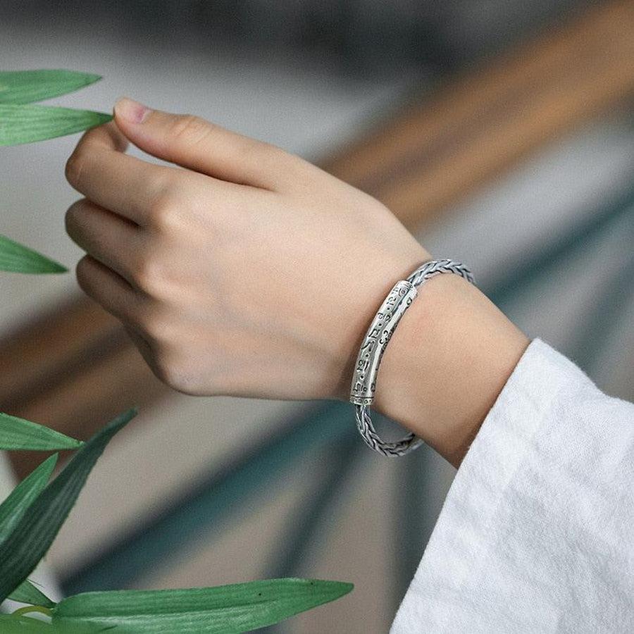 Bracelet manchette forme jonc vintage