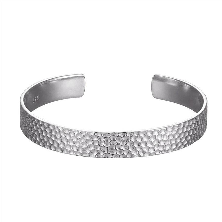 Bracelets jonc argenté unisexe