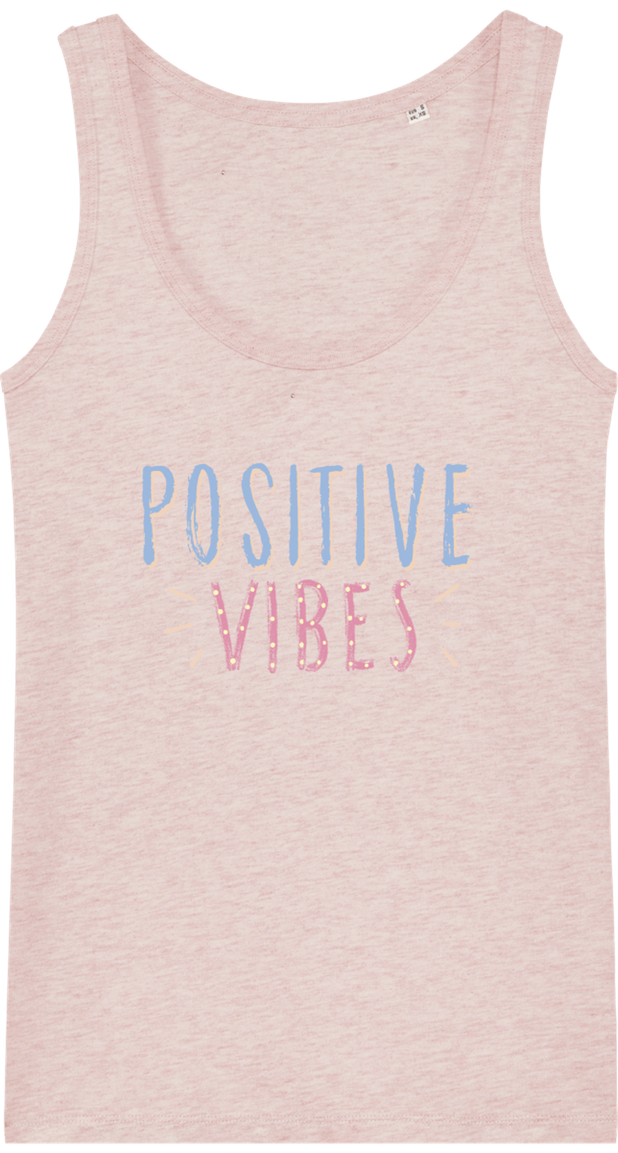 Débardeur en coton bio «Positive Vibes» pour Femme