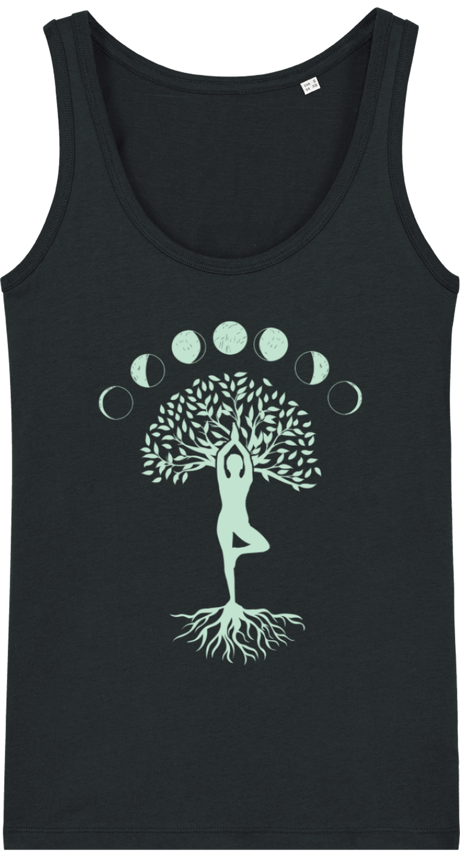 Débardeur en coton bio «Yoga Tree Moon» pour Femme