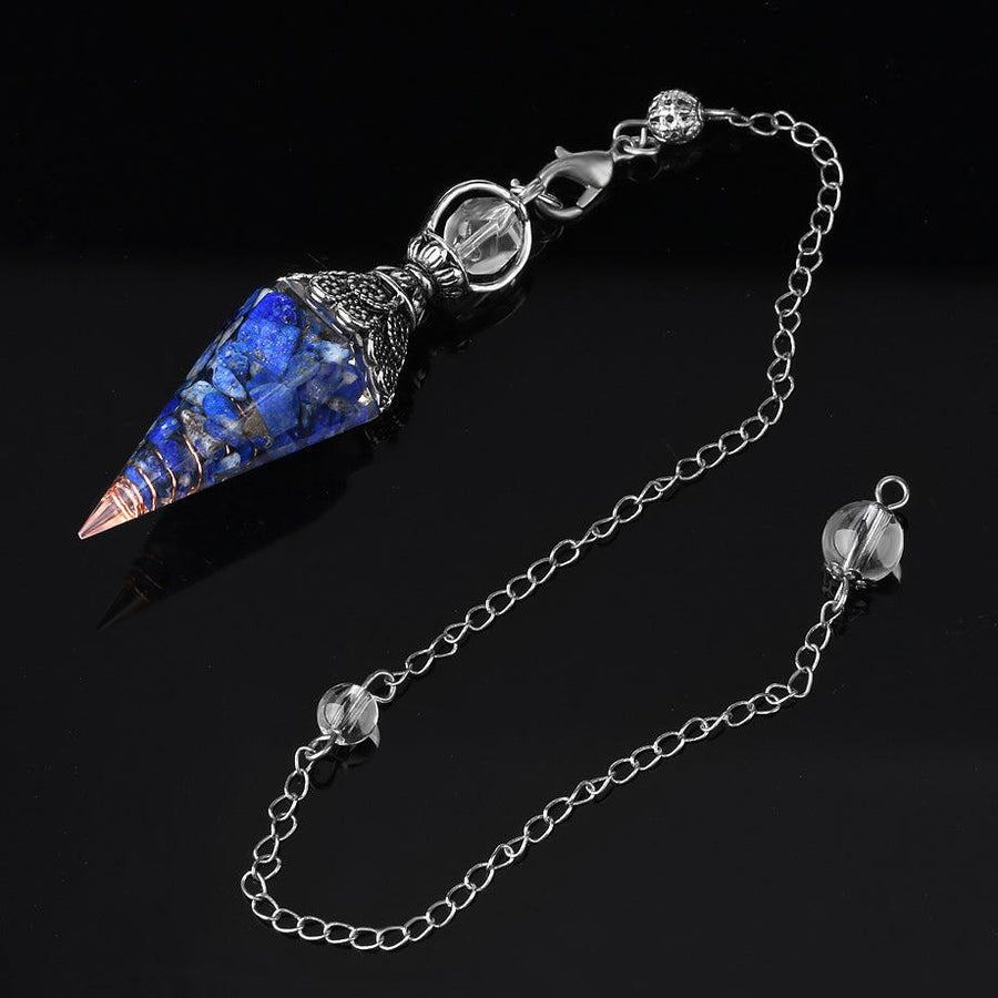 Pendule en lapis lazuli de forme conique