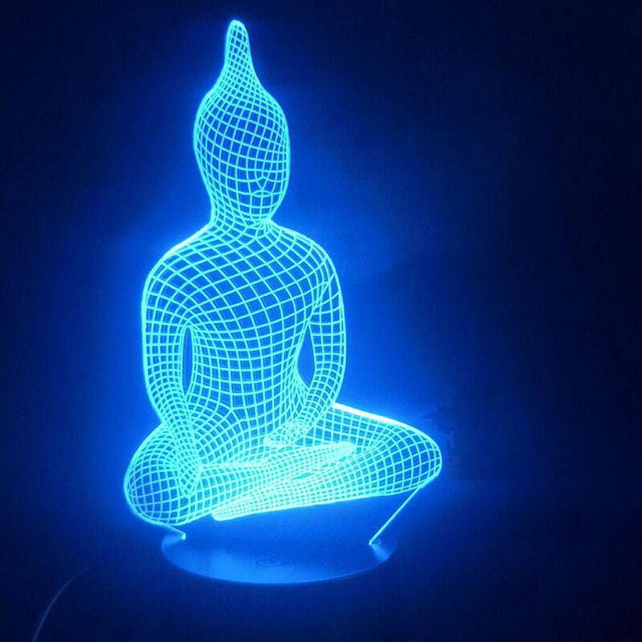 Superbe Lampe Bouddha Hologramme méditation 3D !!!