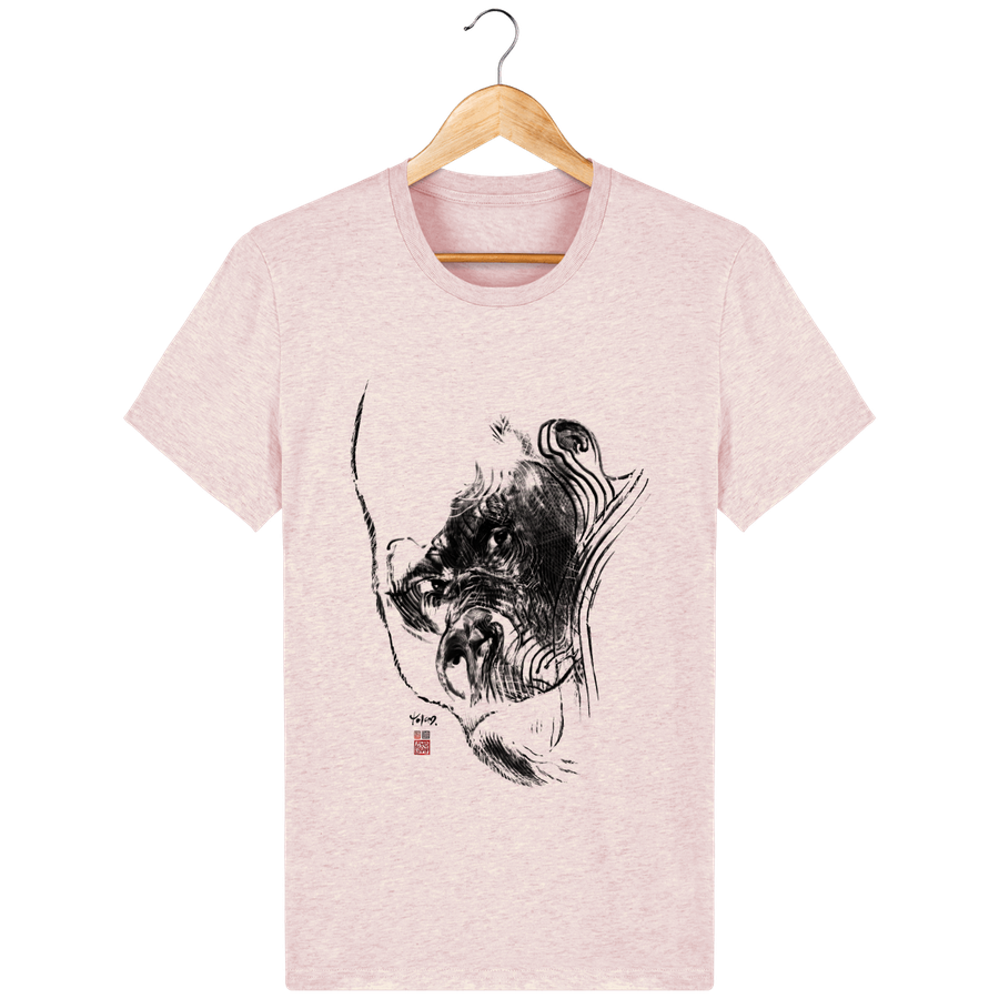 T-shirt en coton bio « Gorille totem» pour Homme, à col rond - collection Daography