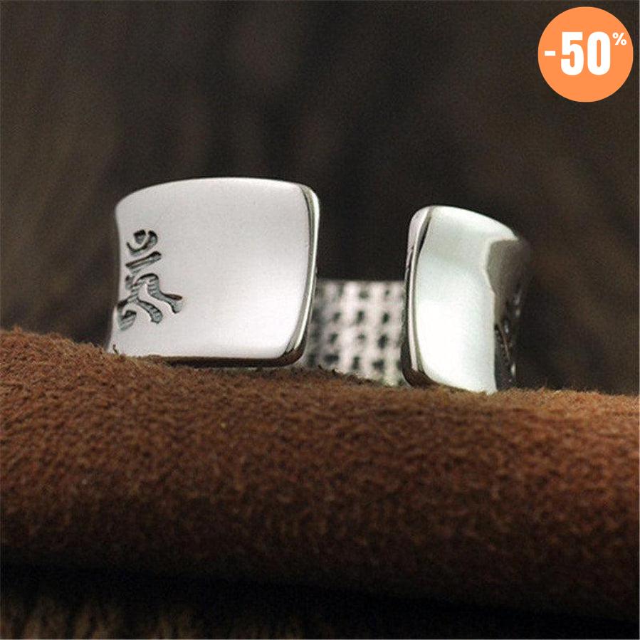 Anneau bouddhiste « Om Mani Padme Hum »