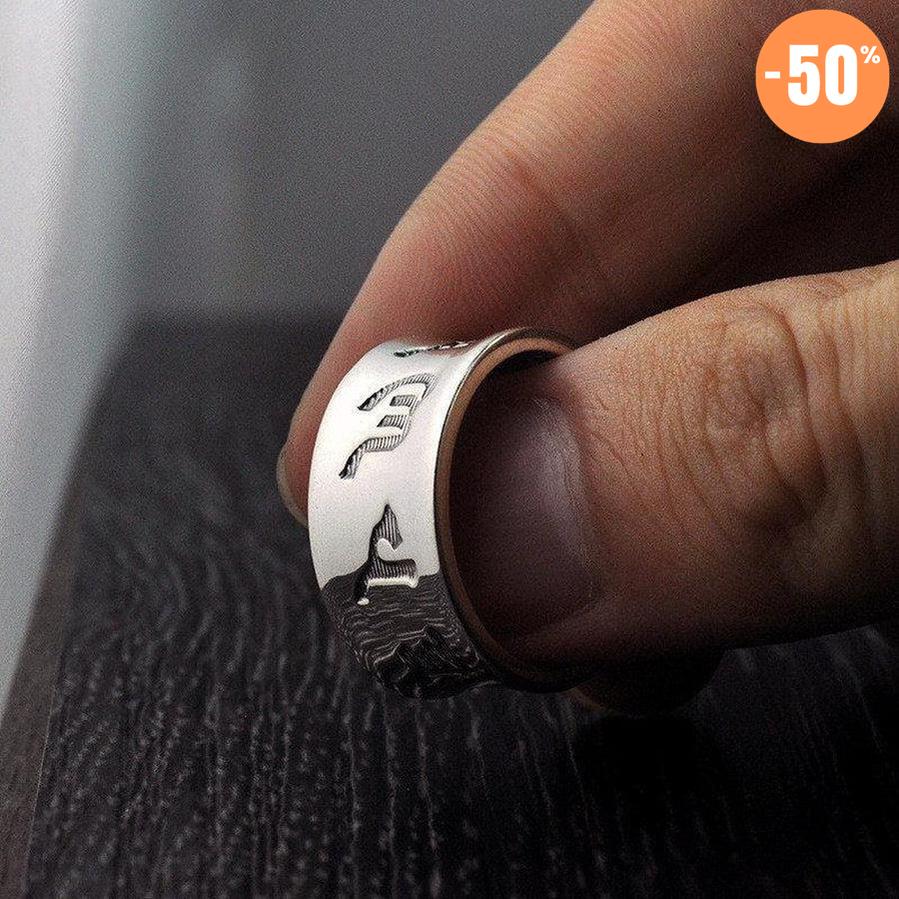 Anneau bouddhiste « Om Mani Padme Hum »