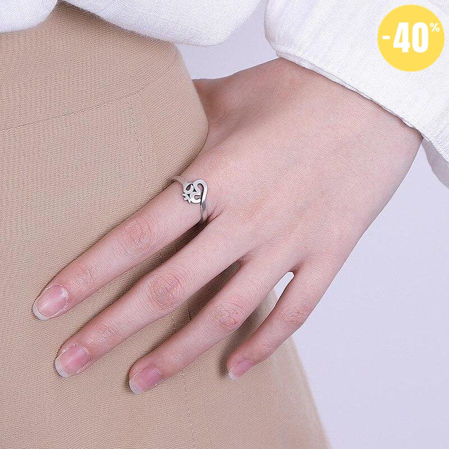 Anneau « Om » en argent Sterling 925