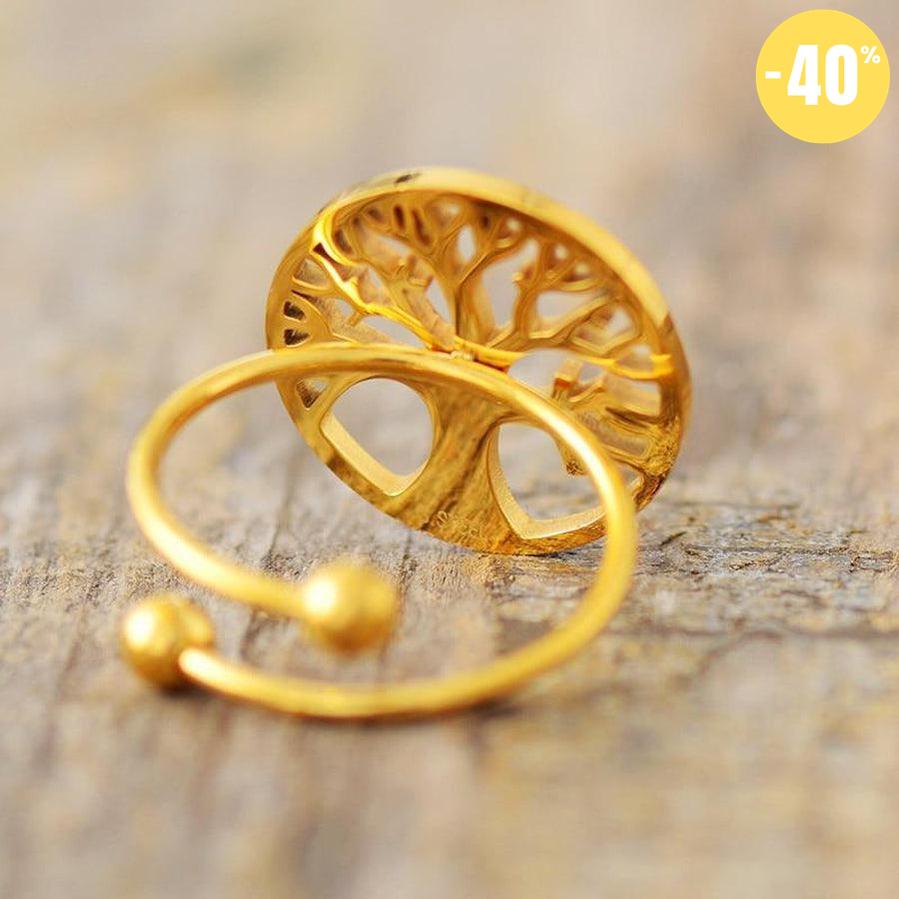 Anneau ouvert « Arbre de vie » réglable