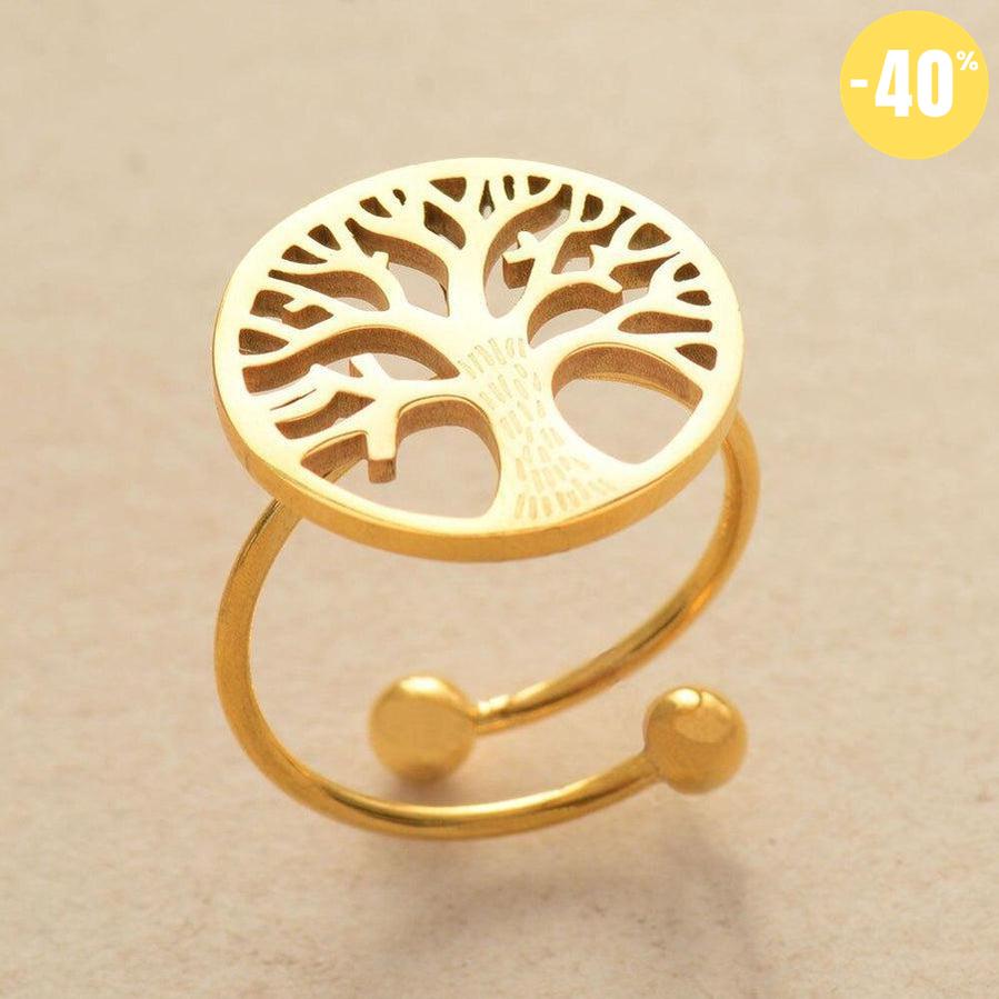 Anneau ouvert « Arbre de vie » réglable