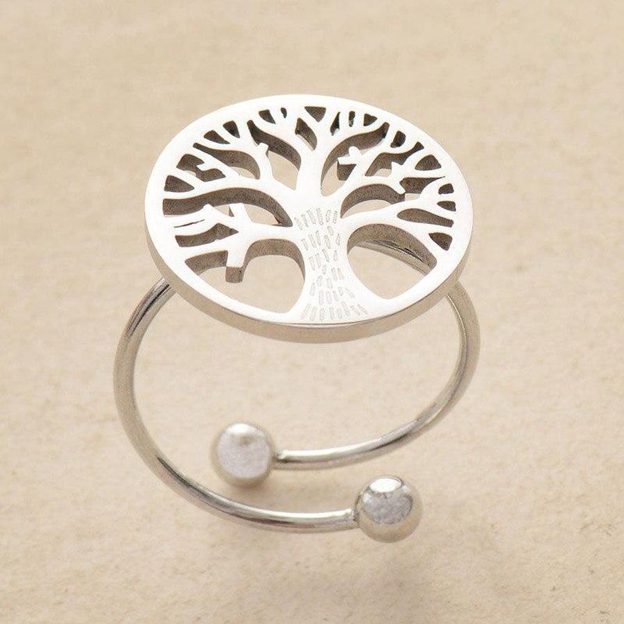 Anneau ouvert « Arbre de vie » réglable