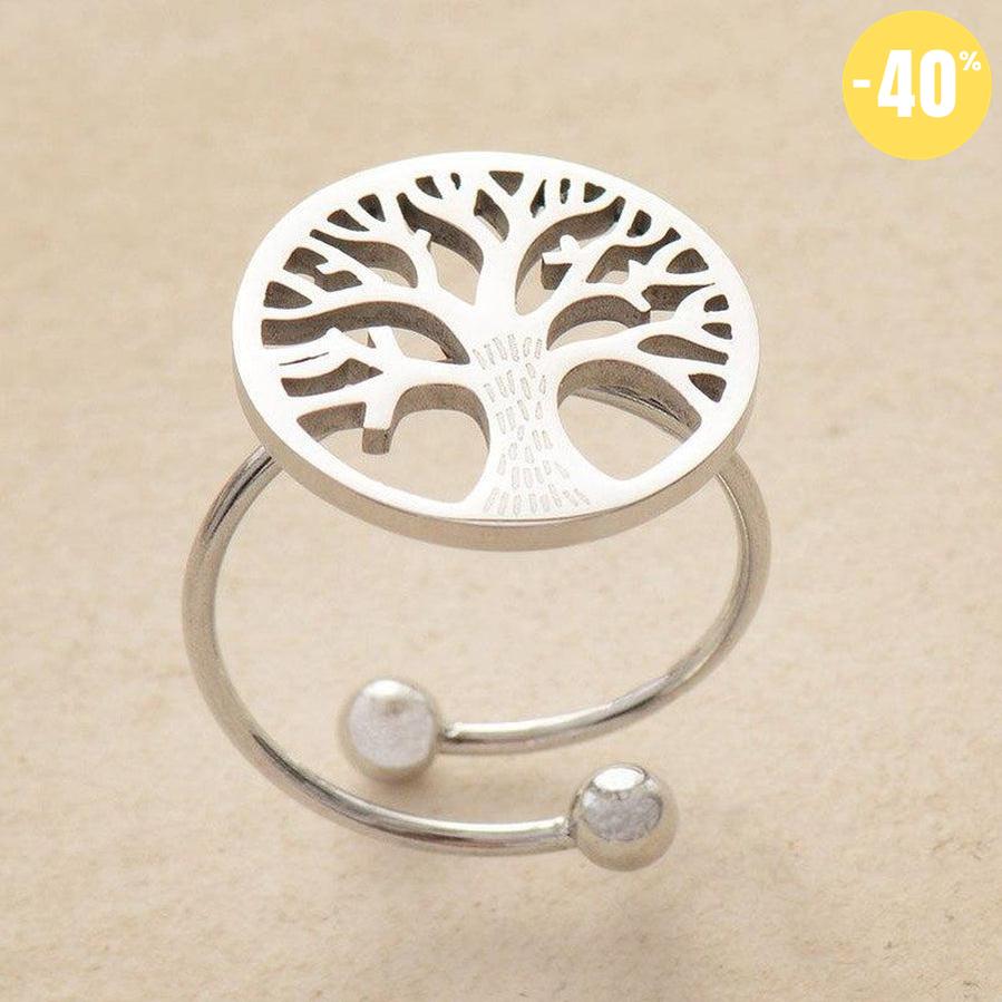 Anneau ouvert « Arbre de vie » réglable