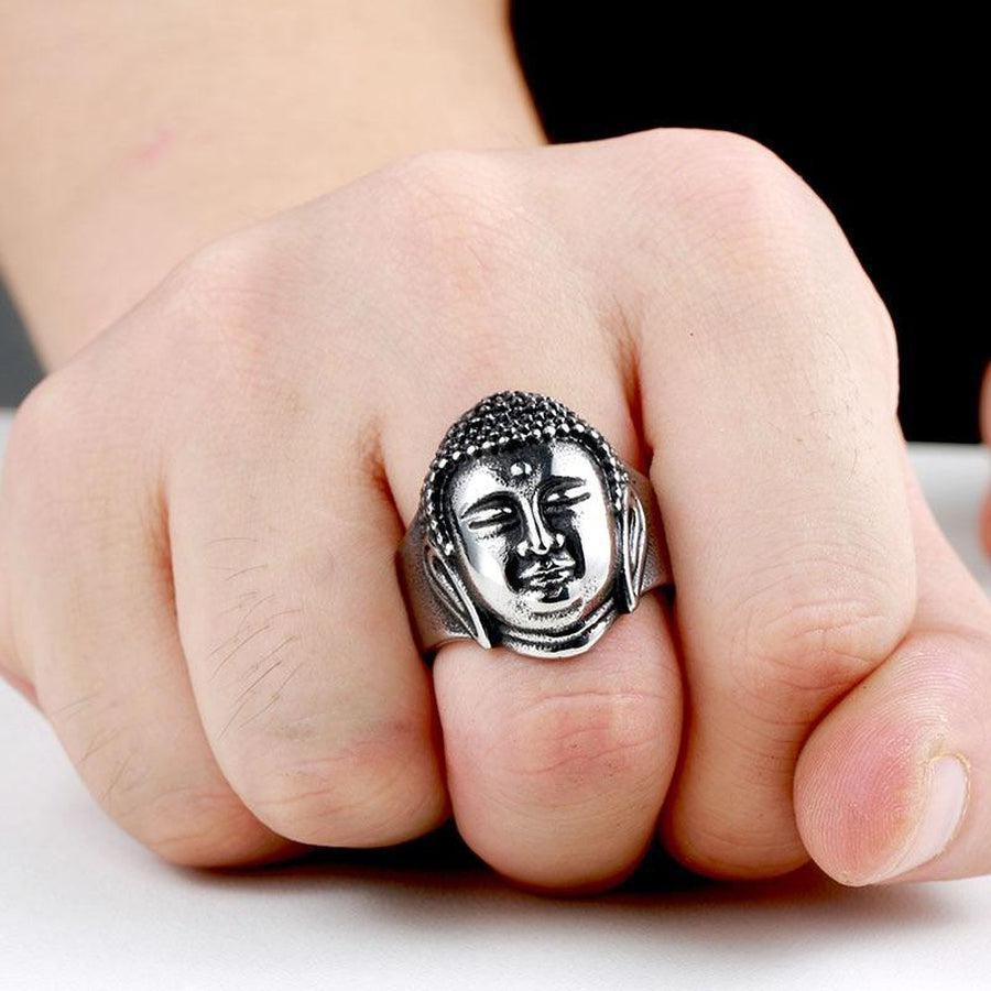 Bague tête du bouddha